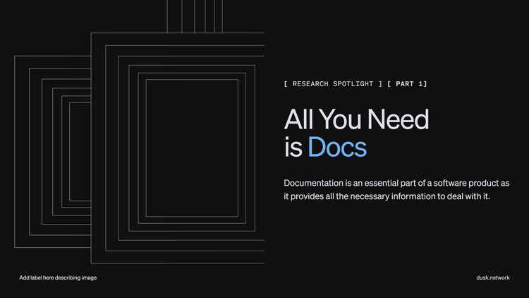 Research Spotlight Part 1 title card reading All You Need is Docs, with nested square outlines